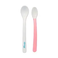 DUAS COLHERES INFANTIS ROSA  - CLINGO