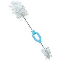 ESCOVA DE LIMPEZA DE MAMADEIRA 2 EM 1 AZUL - LILLO