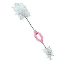 ESCOVA DE LIMPEZA DE MAMADEIRA 2 EM 1 ROSA - LILLO