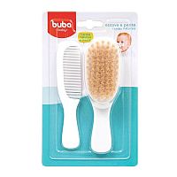 ESCOVA E PENTE BRANCO - BUBA TOYS