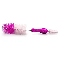 ESCOVA PARA MAMADEIRA E BICO ROSA - NUBY