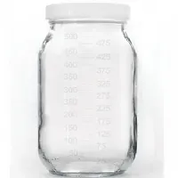 FRASCO DE VIDRO PARA LEITE MATERNO 500ML - MATERN MILK
