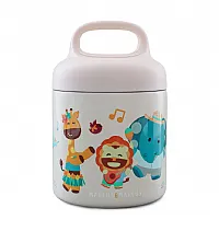 GARRAFA POTE TRMICO COM ALA 300 ML TROPICAL ROSA - MARCUS & MARCUS