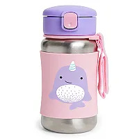 GARRAFINHA DE INOX ZOO 350ML BALEIA NARVAL - SKIP HOP