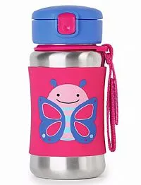 GARRAFINHA DE INOX ZOO 350ML BORBOLETA - SKIP HOP