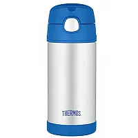 GARRAFINHA TRMICA 355ML AZUL E INOX - THERMOS