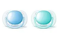 KIT 2 CHUPETAS ULTRA SOFT LISA MENINO 0-6M - AVENT