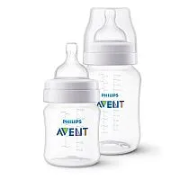KIT 2 MAMADEIRAS CLASSIC ANTI-COLIC 125ML + 260ML - AVENT