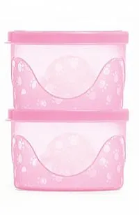 KIT 2 POTES INFANTIS TRANSLCIDOS 300ML ROSA - ADOLETA BEB