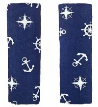 KIT 2 PROTETORES DE CINTO DE SEGURANA MARINHEIRO AZUL - KABABY