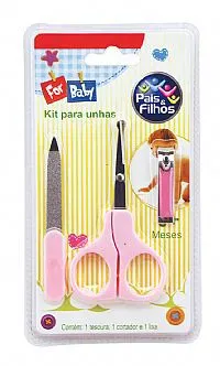 KIT 3 PEAS PARA UNHA ROSA FOR BABY - PAIS E FILHOS