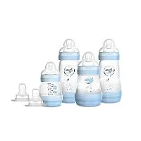 KIT 4 MAMADEIRAS FIRST BOTTLE AZUL OCEANO E 2 BICOS ADICIONAIS - MAM