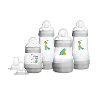 KIT 4 MAMADEIRAS FIRST BOTTLE CINZA E 2 BICOS ADICIONAIS - MAM