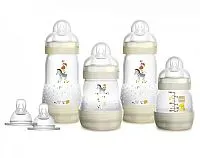 KIT 4 MAMADEIRAS FIRST BOTTLE MARFIM SAFARI E 2 BICOS ADICIONAIS - MAM