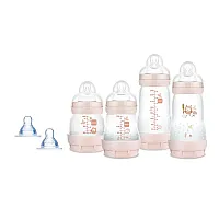 KIT 4 MAMADEIRAS FIRST BOTTLE ROSA E 2 BICOS ADICIONAIS - MAM