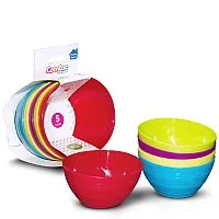 KIT 5 TIGELAS PLSTICAS COLORIDA - COMTAC KIDS