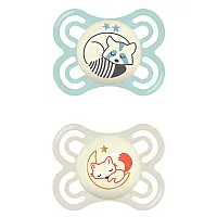 KIT CHUPETA PERFECT NIGHT 0-6 MESES - MAM