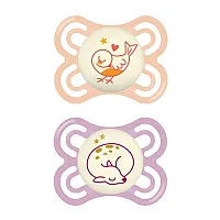 KIT CHUPETA PERFECT NIGHT 0-6 MESES - MAM