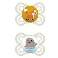 KIT CHUPETA PERFECT SILK TOUCH BRANCO 0-6M  - MAM