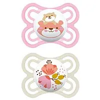 KIT CHUPETA PERFECT SILK TOUCH ROSA 0-6M  - MAM
