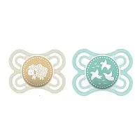KIT CHUPETA PERFECT SILK TOUCH VERDE E BRANCO 0-6M  - MAM