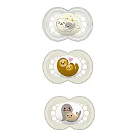 KIT CHUPETAS ORIGINAL DAY E NIGHT NEUTRA 6M+- MAM