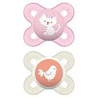 KIT CHUPETAS START GIRLS BRANCO E ROSA 0-2M - MAM