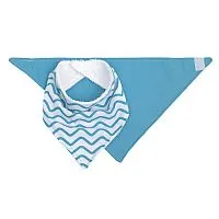 KIT COM 2 BABADORES BANDANA AZUL - BUBA
