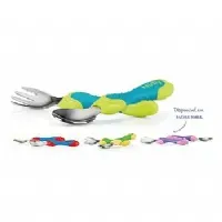 KIT DE COLHER E GARFO EM AO INOXIDVEL - NUBY