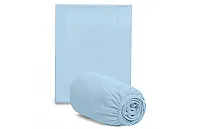 KIT LENOL COM ELSTICO BERO + FRONHA ALGODO AZUL - HUG