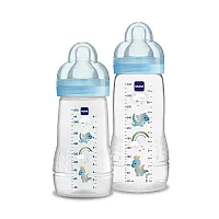KIT MAMADEIRA EASY ACTIVE SET 330 ML + 270 ML AZUL - MAM