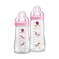 KIT MAMADEIRA EASY ACTIVE SET 330 ML + 270 ML ROSA - MAM