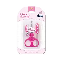 KIT MANICURE COM ESTOJO PRINCESA ROSA  - UNIK BABY