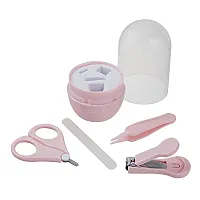 KIT MANICURE COM ESTOJO ROSA - CLINGO