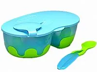 KIT REFEIO COM DIVISRIA E COLHER AZUL - BUBA