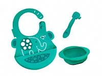 KIT TRS PEAS 100% SILICONE OLLIE O ELEFANTE - MARCUS & MARCUS