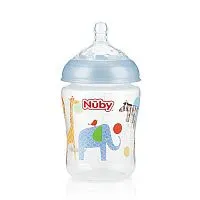 MAMADEIRA BICO LARGO FISIOLGICO 270ML AZUL- NBY