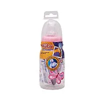 MAMADEIRA ESTAMPADA 120ML BICO NORMAL ROSA - NUBY