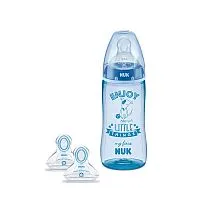 MAMADEIRA MY FIRST COM 2 BICOS 330ML AZUL - NUK