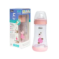 MAMADEIRA PERFECT 5 240ML ROSA - CHICCO