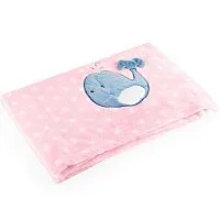 MANTA ROSA BALEIA - BABY PIL