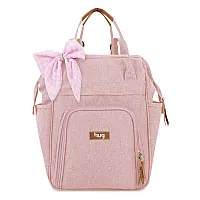 MOCHILA MATERNIDADE MULTIFUNCIONAL MESCLA ROSA - HUG