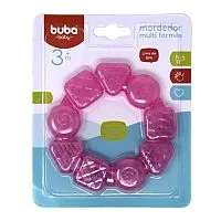 MORDEDOR BABY MULTI FORMAS ROSA - BUBA TOYS