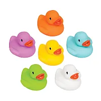PATINHOS DE BANHO COLORIDOS 6 UNIDADES - BUBA
