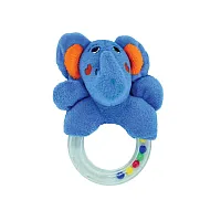 PELCIA COM CHOCALHO ELEFANTE - PAIS & FILHOS