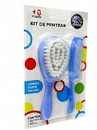 PENTE E ESCOVA AZUL OU ROSA - PAIS E FILHOS