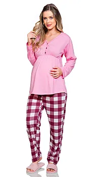 PIJAMA LONGO PARA GENSTANTE EM VISCOLYCRA - BELLO SONHOS