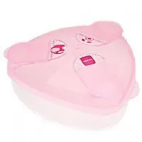 PORTA LEITE EM P COM 3 DIVISRIAS ROSA - MAM