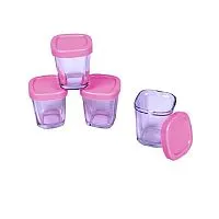 POTES DE VIDRO 150ML PARA ARMAZENAMENTO DE LEITE MATERNO ROSA - CLINGO