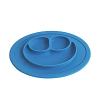PRATINHO DE SILICONE AZUL - TURMINHA GUAR BABY